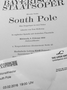 "South Pole", Programmheft 2016